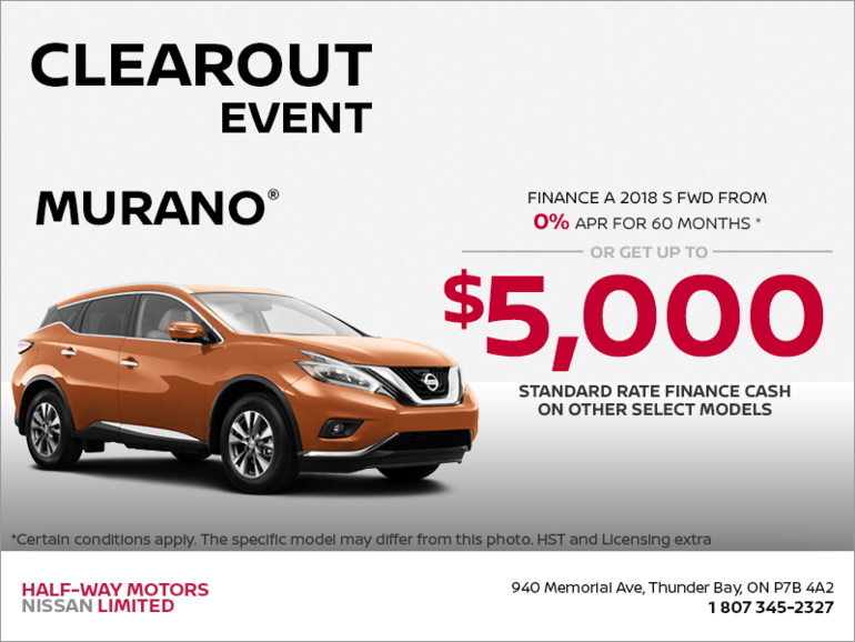 Get the 2018 Murano today!