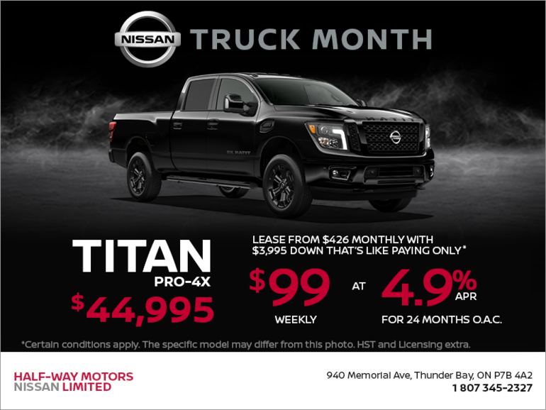 Get the 2018 Nissan Titan Today!