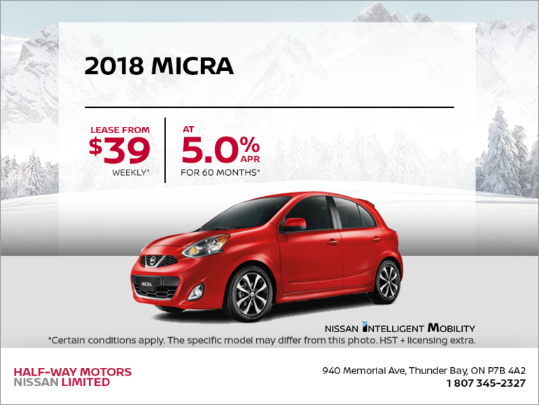 Get the 2018 Micra Today!