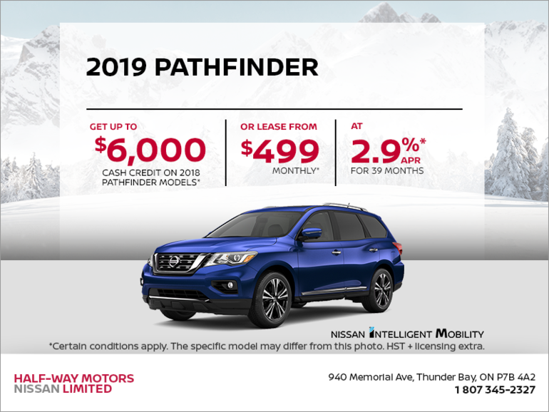 Get the 2019 Nissan Pathfinder Today!