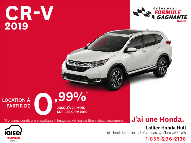 Louez le CR-V 2019!