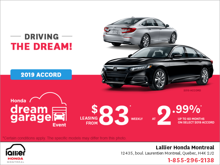 Lease the 2019 Honda Accord Sedan!