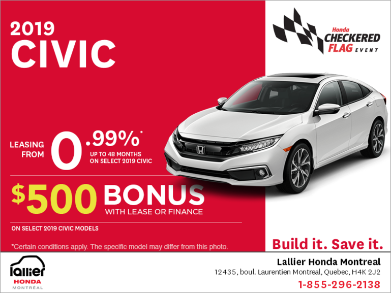 Lease the 2019 Honda Civic!