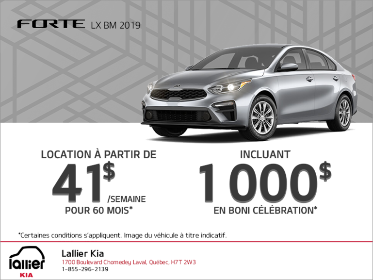 La Kia Forte 2019!