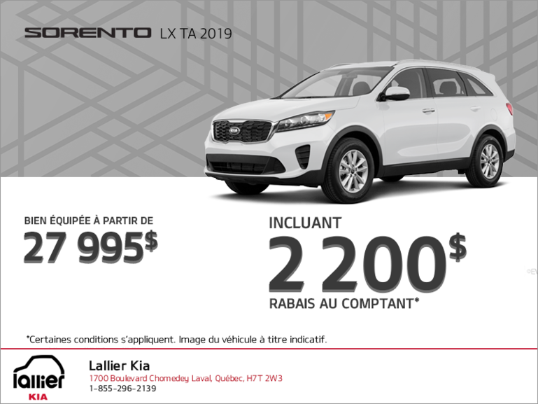 La Kia Sorento 2019!